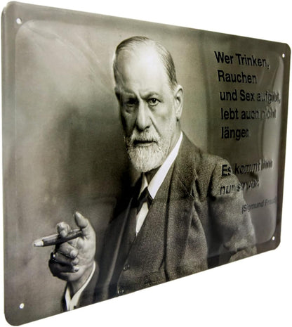 Sigmund Freud Blechschild - Schildliebe