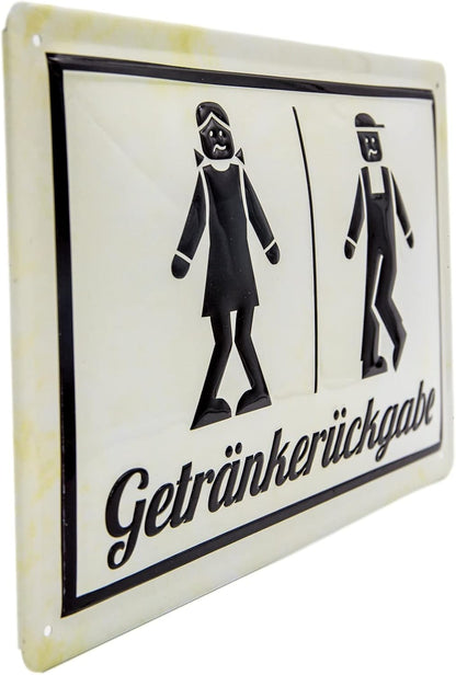 Getränkerückgabe Blechschild - Schildliebe