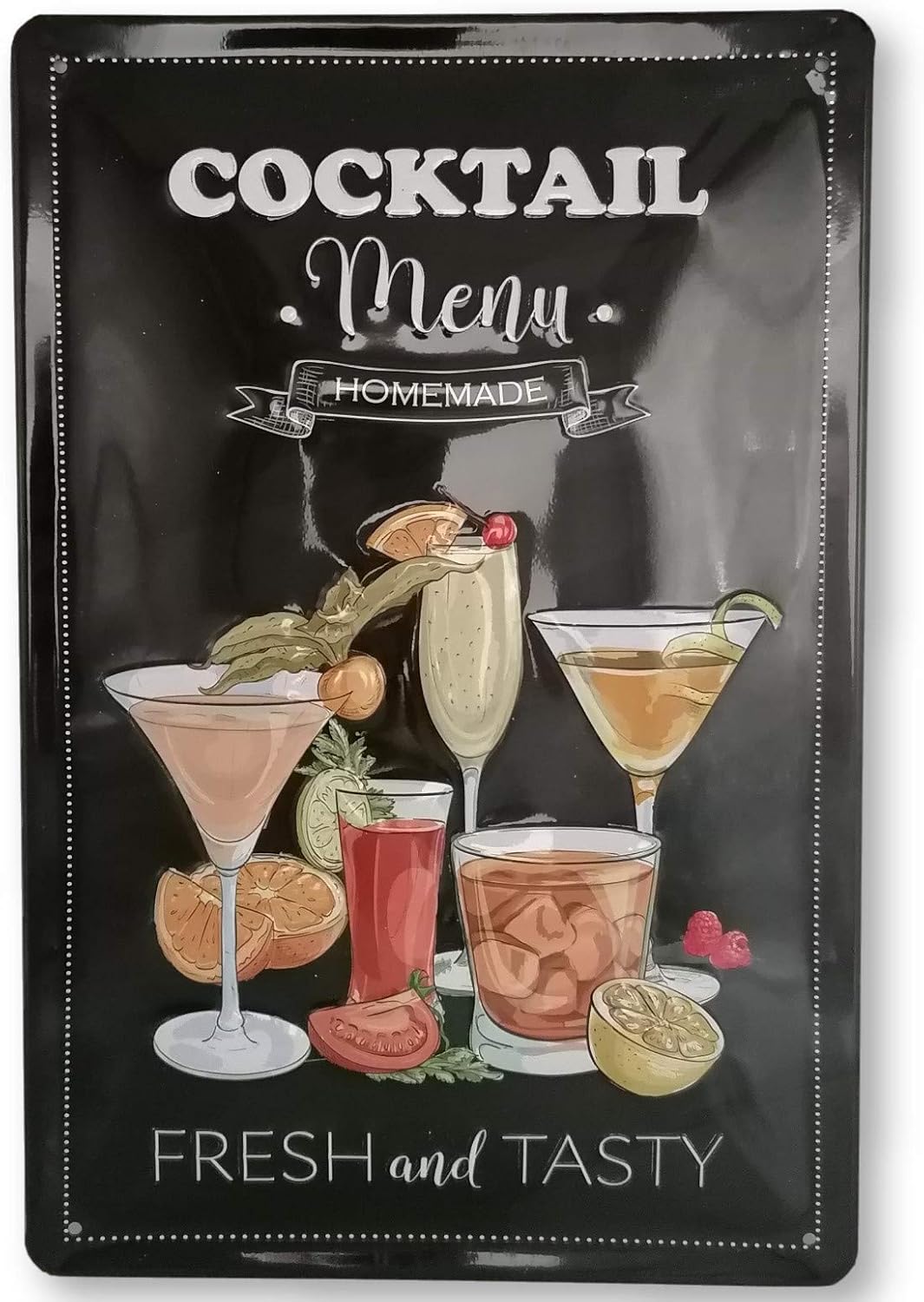 Cocktail Menu Blechschild - Schildliebe