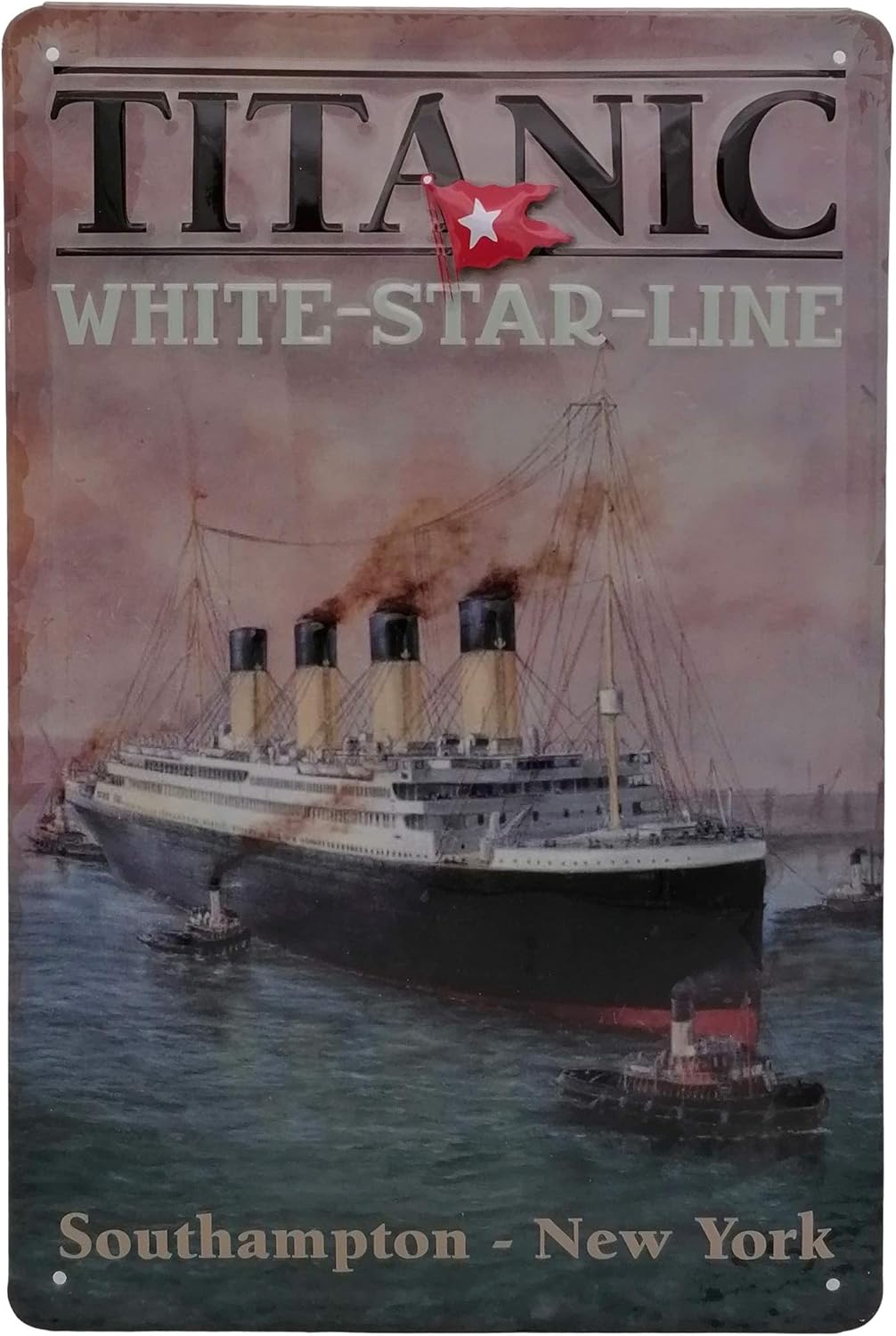 Titanic White Star Blechschild - Schildliebe