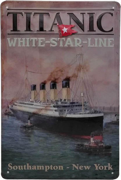 Titanic White Star Blechschild - Schildliebe