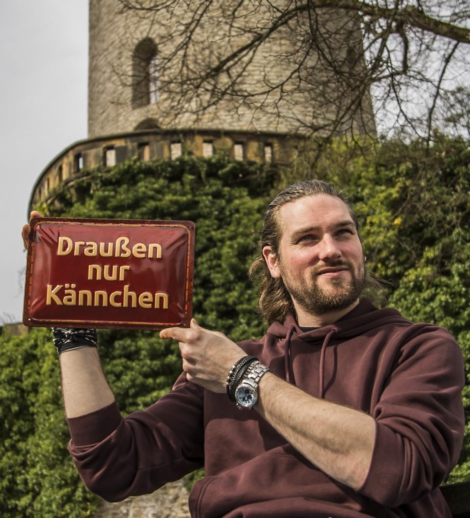 Draußen nur Kännchen Blechschild - Schildliebe