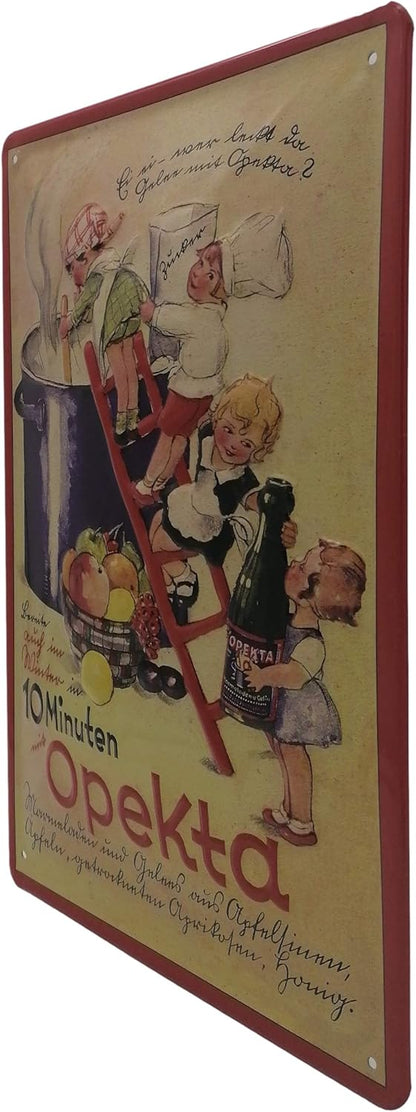 Opekta Werbung Blechschild - Schildliebe