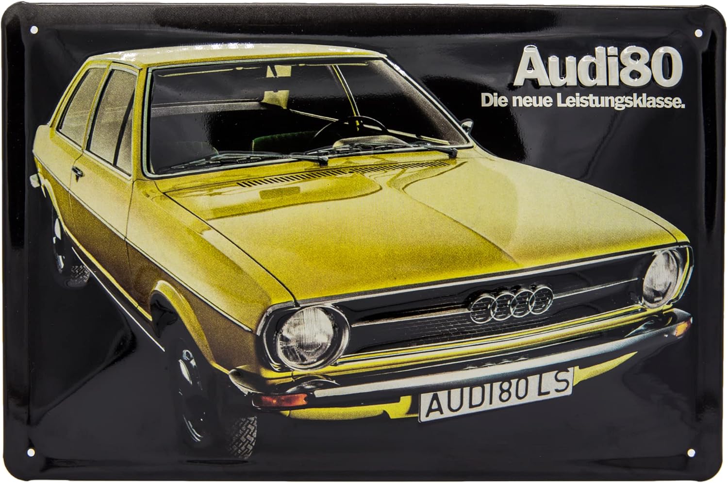 Audi 80 LS Blechschild - Schildliebe