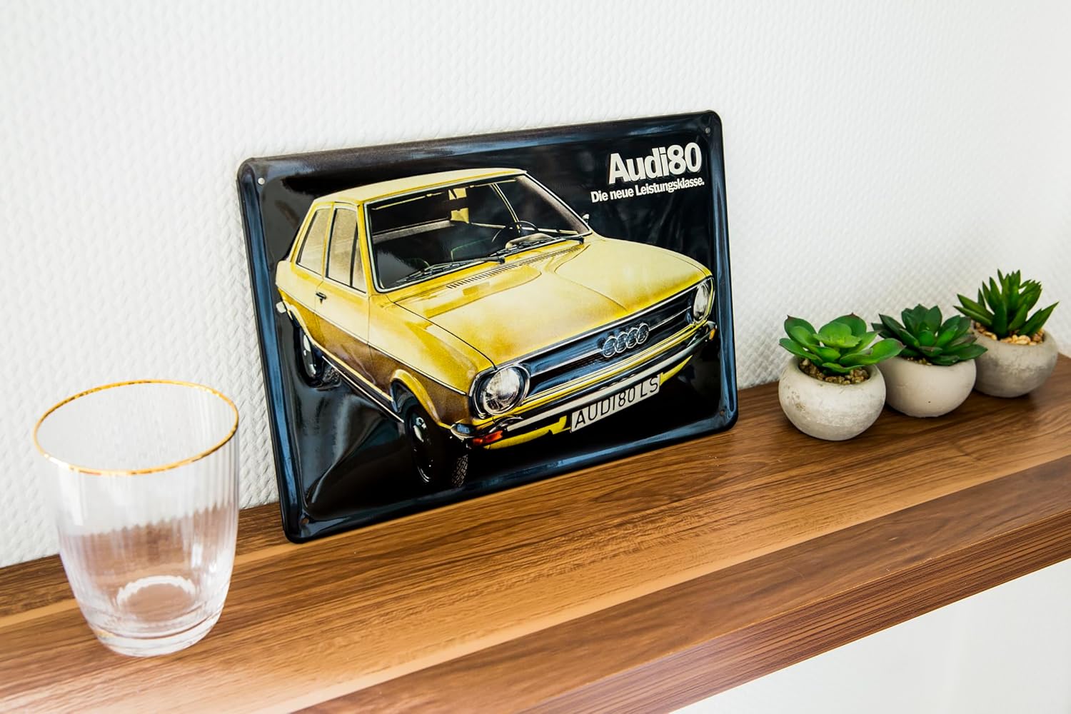 Audi 80 LS Blechschild - Schildliebe