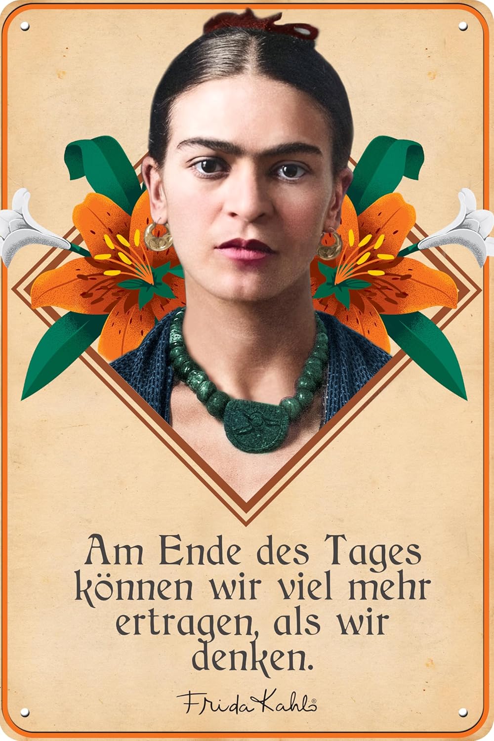 Frida Kahlo 1 Blechschild - Schildliebe