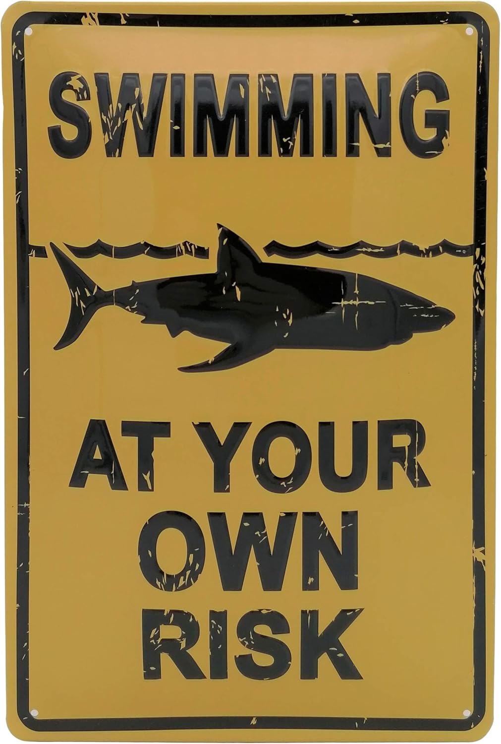 Swimming own Risk Blechschild - Schildliebe