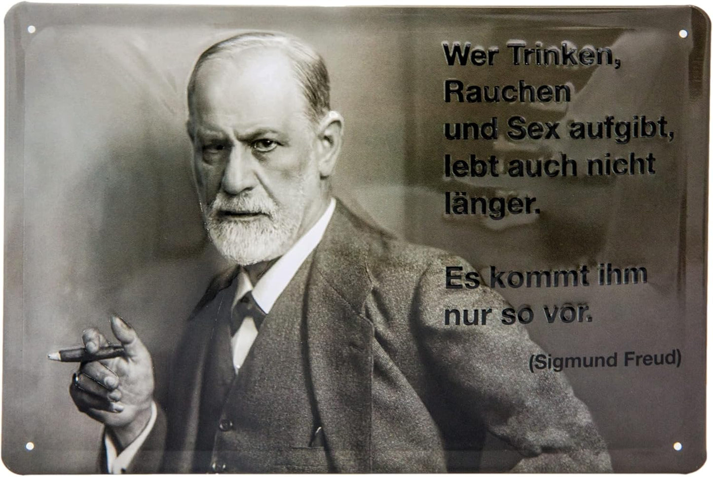 Sigmund Freud Blechschild - Schildliebe