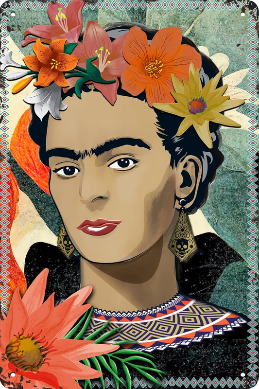 Frida Kahlo 4 Blechschild - Schildliebe